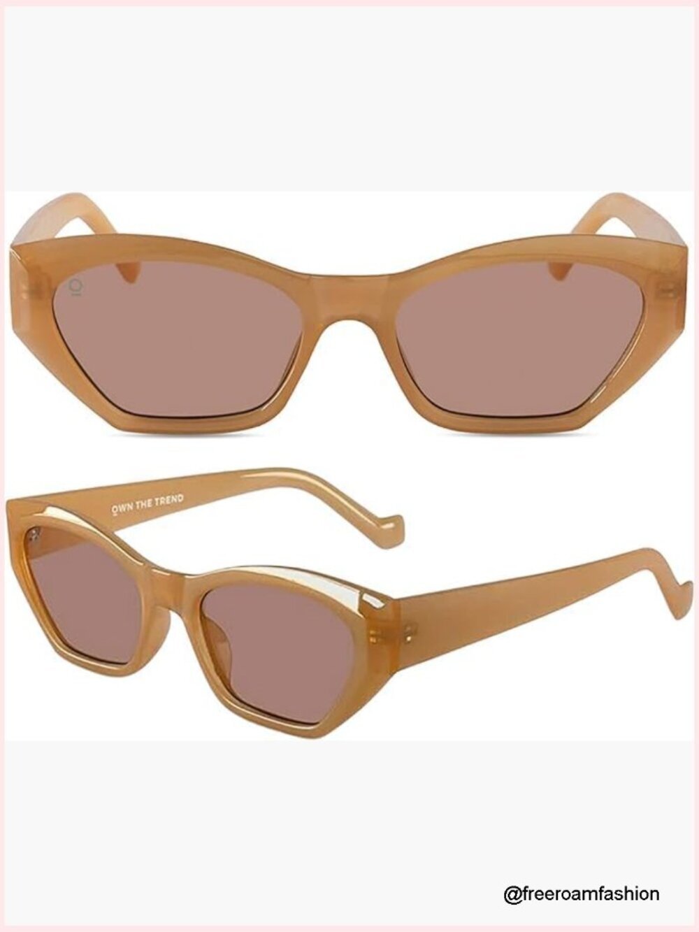 Polarized Cat Eye Sunglasses - UV Protection - Retro Y2K Style
